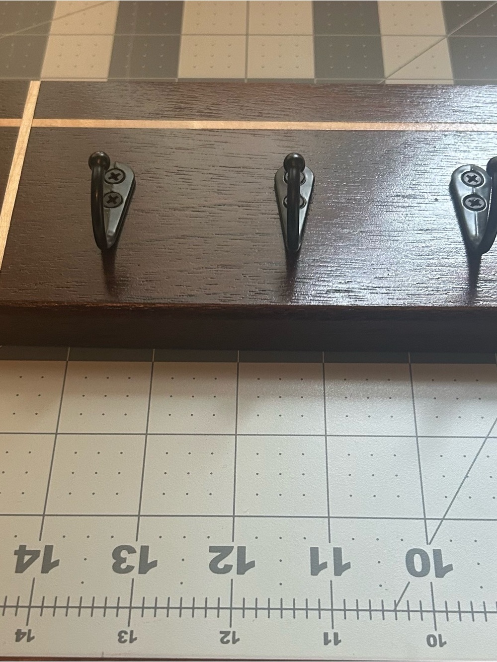 Handcrafted  Wood Wall  key Hook Rack